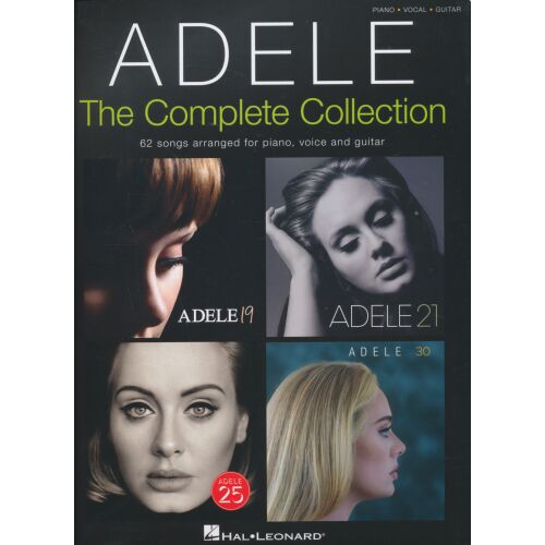 ADELE: The Complete Collection - 62 dal zongorára, énekre és gitárra hangszerelve - Kotta