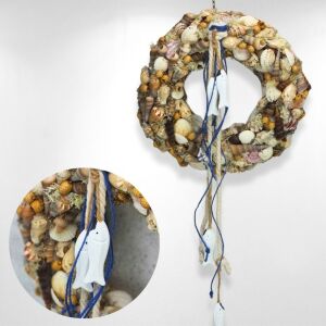 Csináld magad kagylós kopogtató készlet - Tengerparti dekoráció - Ajtódísz