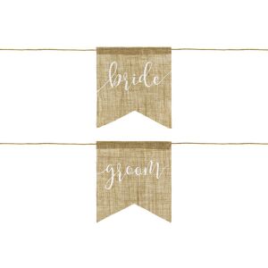 Juta Esküvői Szék Dekoráció - Menyasszony & Vőlegény Székjelző 134681883 - Ajándékötlet esküvőre