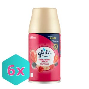 Glade Automata Légfrissítő Bubbly Berry Splash 6 darabos kiszerelés, hosszantartó illat - Glade