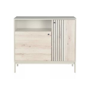 Frost K2 Laminált Komód Alpi Tölgy-Törtfehér Fém Vázzal