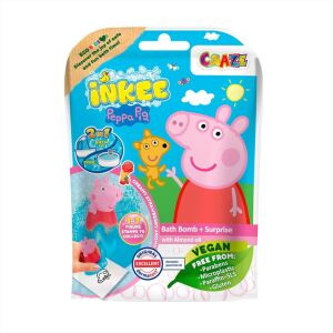 Craze Inkee vegán fürdőgolyó csomag pepa malac nyomda figurával, eper aromával 134685332 - Peppa Pig