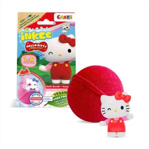 Craze Inkee vegán fürdőgolyó csomag Hello Kitty figurával, dinnye aromával 134685415 - Craze