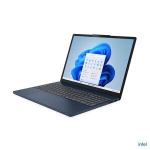 Laptop Lenovo Ideapad Slim 3 15IRH10 Cosmic Blue, widok 3/4 - Laptop