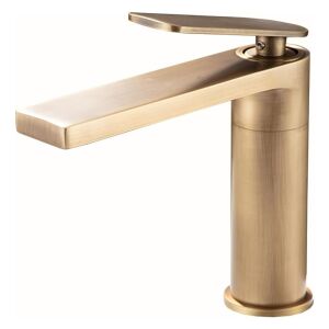 Zadabso® mosdókagyló keverő, mosdókagyló, mosogató vagy pultra szerelhető, karcálló, arany színű, üreges kifolyócső, minimalista design.