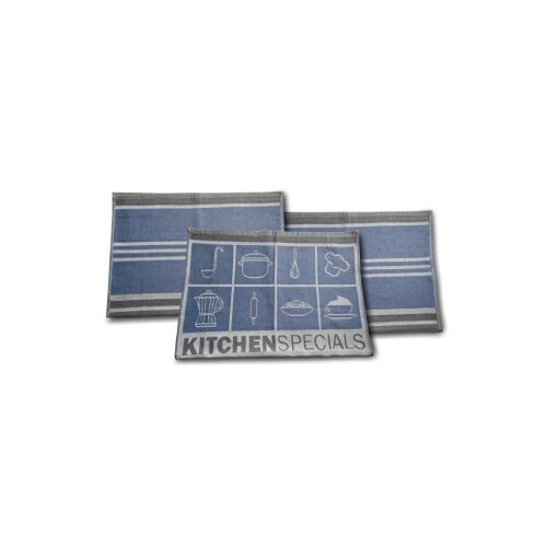 ETEX Kitchen Special 3 darabos kék konyharuha szett 