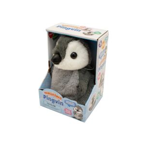 Hangutánzó pingvin jucărie interactivă de pluș în cutie, pinguin imitator pentru copii - Plușuri interactive