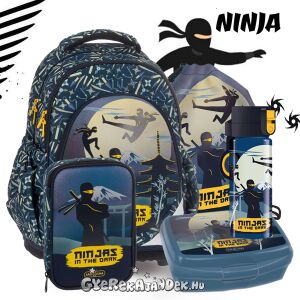 Ars Una anatómiai iskolatáska SZETT 5 részes - Ninjas in the dark (AU-F1) 134715072 - Ars Una