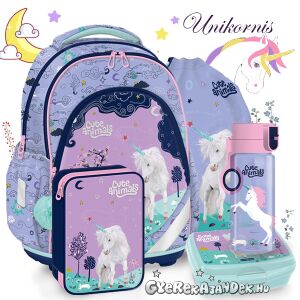 Ars Una anatómiai iskolatáska SZETT 5 részes Cuki állatok - Unikornis (AU-F1) 134715074 - Ars Una