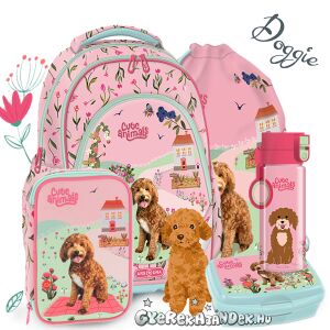 Ars Una kutyás anatómiai iskolatáska SZETT 5 részes - Cuki állatok - Doggie (AU-F1) 134715091 - Ars Una