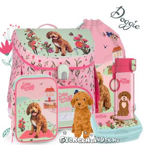 Ars Una mágneszáras iskolatáska SZETT 5 részes Cuki állatok - Doggie 134715093 - Ars Una