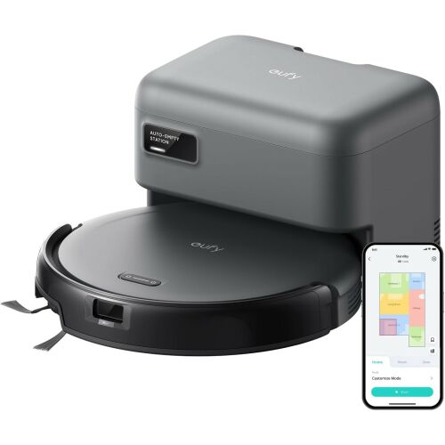 Aspirator robot Eufy C10 cu stație de auto-golire și navigație Lidar