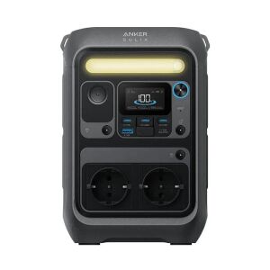 Преносима захранваща станция Anker Solix C300X с капацитет 288Wh и множество портове - Батерия и акумулатор