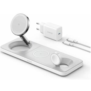 Anker MagGo 3-w-1 Bezprzewodowa stacja ładująca do iPhone'a, AirPods i Apple Watch - Bezprzewodowa ładowarka