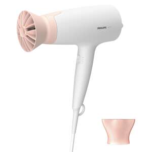 Philips BHD300/10 hair dryer, white and pink, with concentrator nozzle - Hair dryer