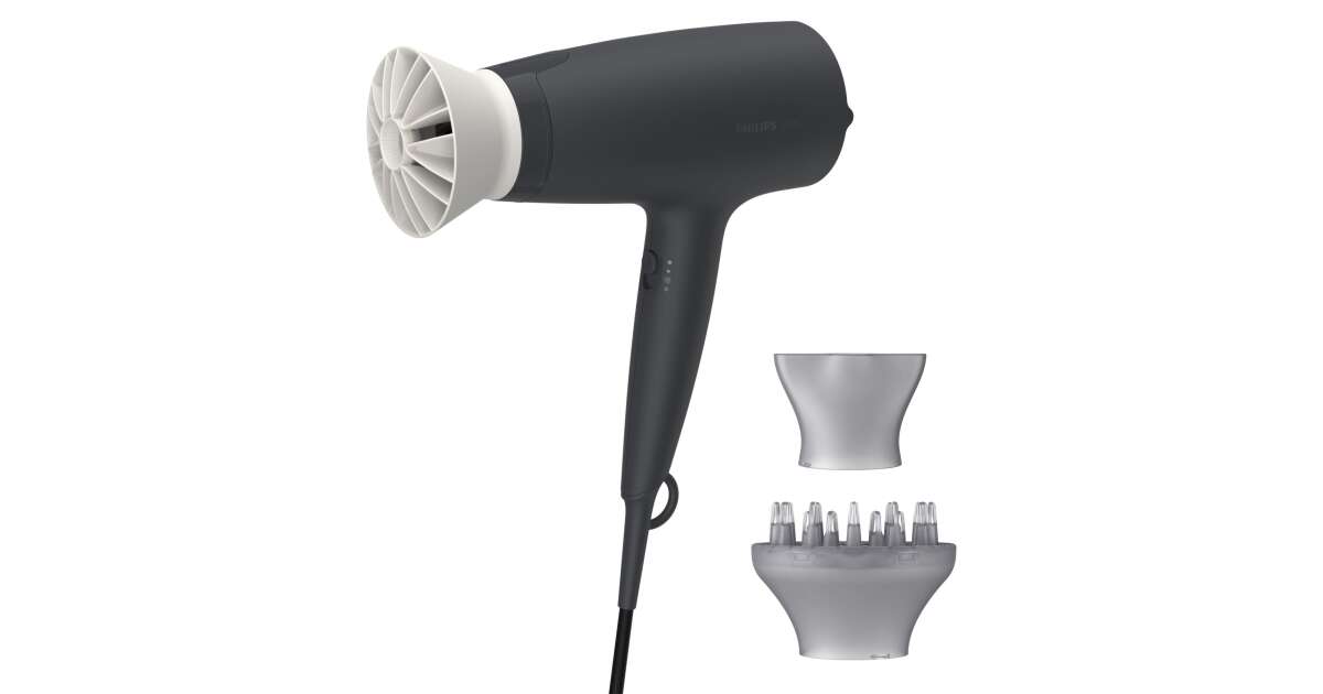 Philips 3000 series BHD302/20 hajszárító Fekete, Szürke | Pepita.hu