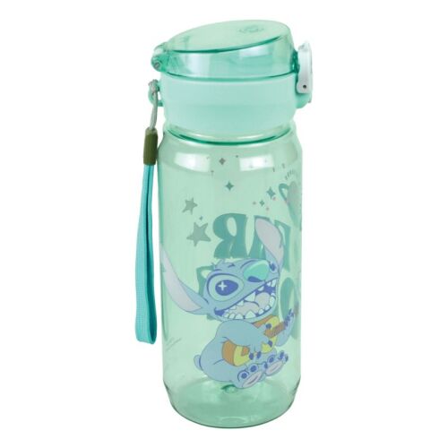 Stitch Wasserflasche, 600ml, mit Stitch der Gitarre spielt
