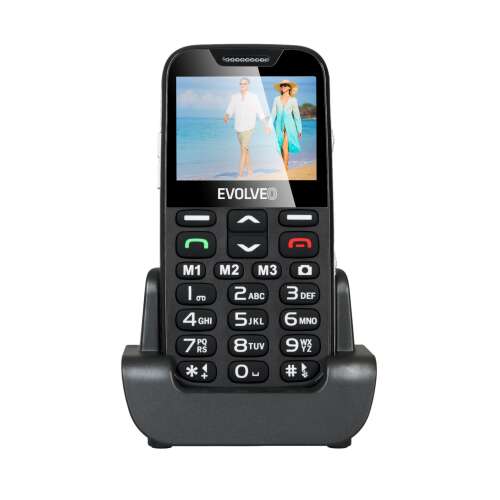 Evolveo EasyPhone XD 5,84 cm (2.3") 89 g Fekete Telefon időseknek