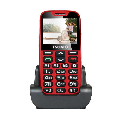 Evolveo EasyPhone XD 5,84 cm (2.3") 89 g Vörös Telefon időseknek