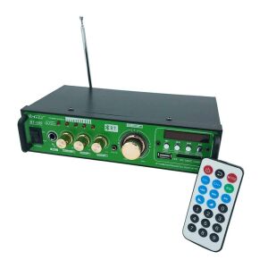Amplificator audio stereo Teli BT-680, 2 canale, USB, suport SD