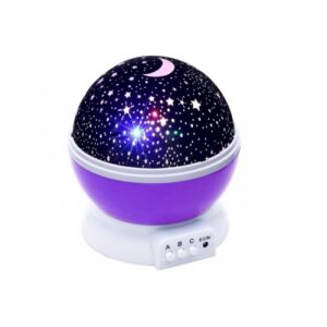 Lampa de Veghe FOXMAG24® cu Proiector Rotativ cu Stele si Luna, cu functie de Rotatie la 360 grade