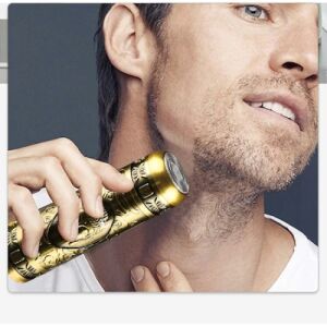 Aparat de ras, FOXMAG24, de dimensiuni reduse, portabil, cu lame oscilante, incaracare USB, auriu