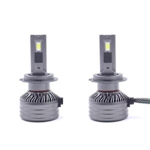 Set 2 becuri LED F9A, 150W, Canbus, 21000Lm, fara eroare, tehnologie LED High Power SMD, argintiu