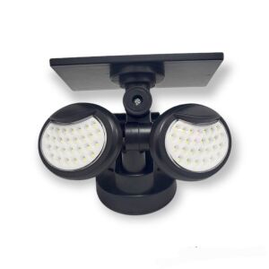 Lampa solara FOXMAG24, LED, rezistenta la apa, pentru exterior, negru