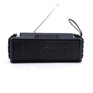 Boxa Portabila FOXMAG24, Panou Solar Incorporat, Handsfree, Radio, Stick, USB, Jack, Lanterna, Ergonomica, Bluetooth 5.0, Negru