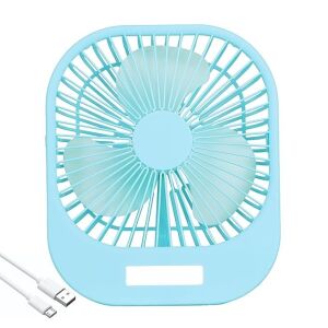 Ventilator portabil albastru de birou alimentat prin USB - Ventilatoare