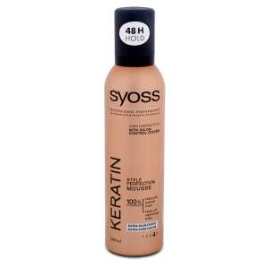 Syoss Keratin Style Perfection Mousse, 250 ml, extra starker Halt, 48 Stunden, Haarstyling, Haarschaum - Haarstyling