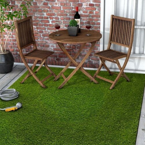 Covor tip gazon, cu iarba artificiala, dimensiuni 1 x 3m, rezistent la intemperii, prevazut cu micro orificii pentru scurgerea apei, verde 140670247