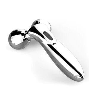 Aparat de masaj facial FOXMAG24, rola 3D lifting, argintiu