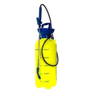 Pompa de stropit manuala tip vermorel, capacitate 8L, pentru gradina, pomi, legume, Galben