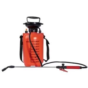 Pompa de stropit manuala tip vermorel, capacitate 5L, pentru gradina, pomi, legume, rosu