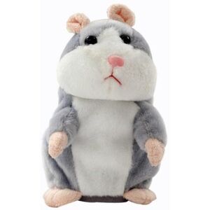 Jucărie de pluș hamster vorbitor FOXMAG24, Gri - Plușuri interactive
