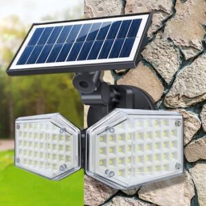 Set 4 lampi solare duble FOXMAG24, de exterior, rezistente la apa, senzor de miscare, 78 LED-uri