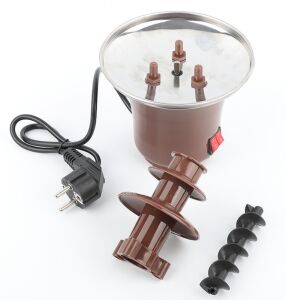 Fantana de Ciocolata FOXMAG24, Mentinere la Cald a Ciocolatei, Usor de folosit, Metal Durabil, Plastic Rezistent, Buton ON/OFF, Maro 140727679 - Csokoládé szökőkút