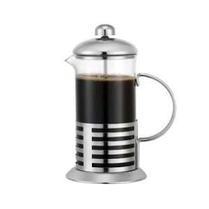 Infuzor de sticla pentru ceai si cafea, cu piston filtrant din otel inoxidabil, sticla rezistenta la temperaturi, capacitate 600 ml