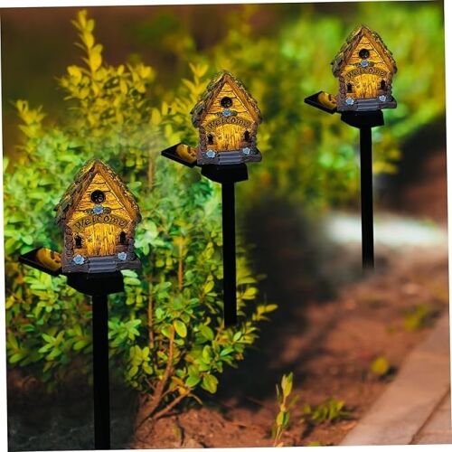 Foxmag24 szolár kerti lámpa, ház alakú, kültéri dekoráció