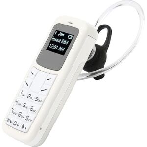 Mini telefon alb Dual SIM deblocat cu cască Bluetooth - Telefoane mobile