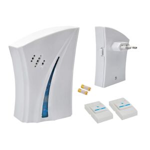 Set sonerie wireless FOXMAG24, alb, raza de actiune 100m - Sonerii