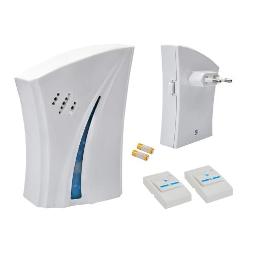 FOXMAG24 vezeték nélküli csengő szett, fehér, 100m hatótávolság