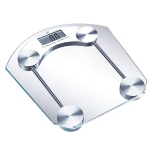 Cantar de baie, capacitate 180 kg, afisaj LCD, pornire/oprire automata, sticla transparenta