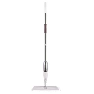 Mop cu pulverizare spray, cu lavetă microfibră, mâner metalic, rezervor 360ml, gri - Felmosó