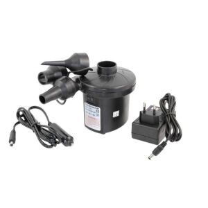 Преносима електрическа въздушна помпа 12V/230V с дюзи и адаптери - Електрическа помпа