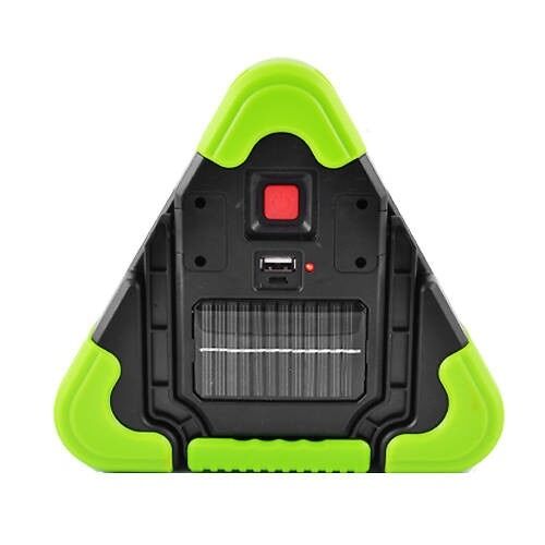 Triunghi reflectorizant iluminat LED cu incarcare solara sau prin USB, luminozitate reglabila 140674446