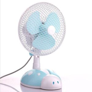 Ventilator oscilant pentru copii cu tematică gărgăriță, alb și albastru - Ventilatoare