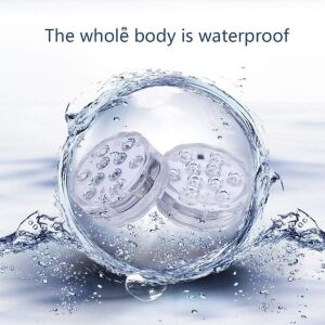 Lumina ambientala LED, subacvatica, pentru piscina, cu telecomanda, 16 tipuri de lumina, diametru 7 cm, alb 140701177 - Articole speciale de piscina