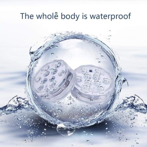 Lumina ambientala LED, subacvatica, pentru piscina, cu telecomanda, 16 tipuri de lumina, diametru 7 cm, alb 140701177